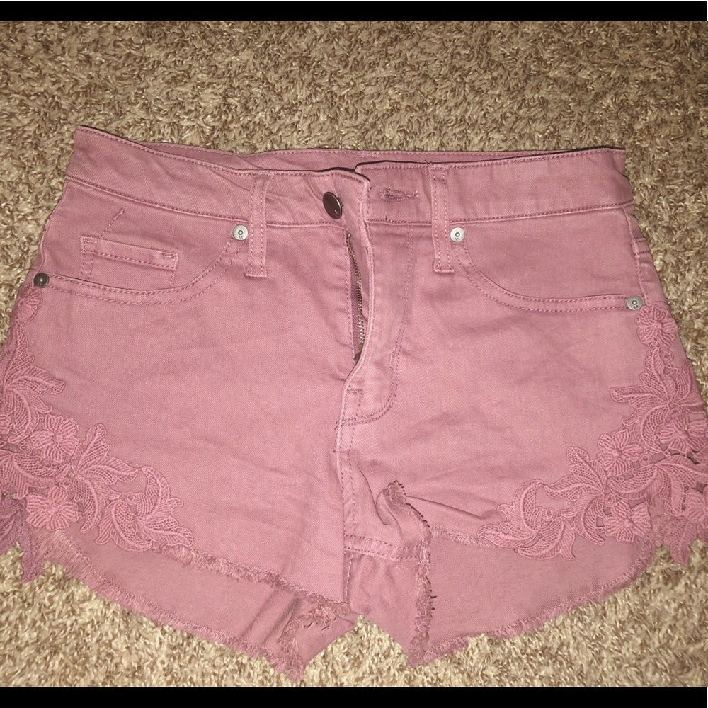 purple mossimo denim shorts 💜